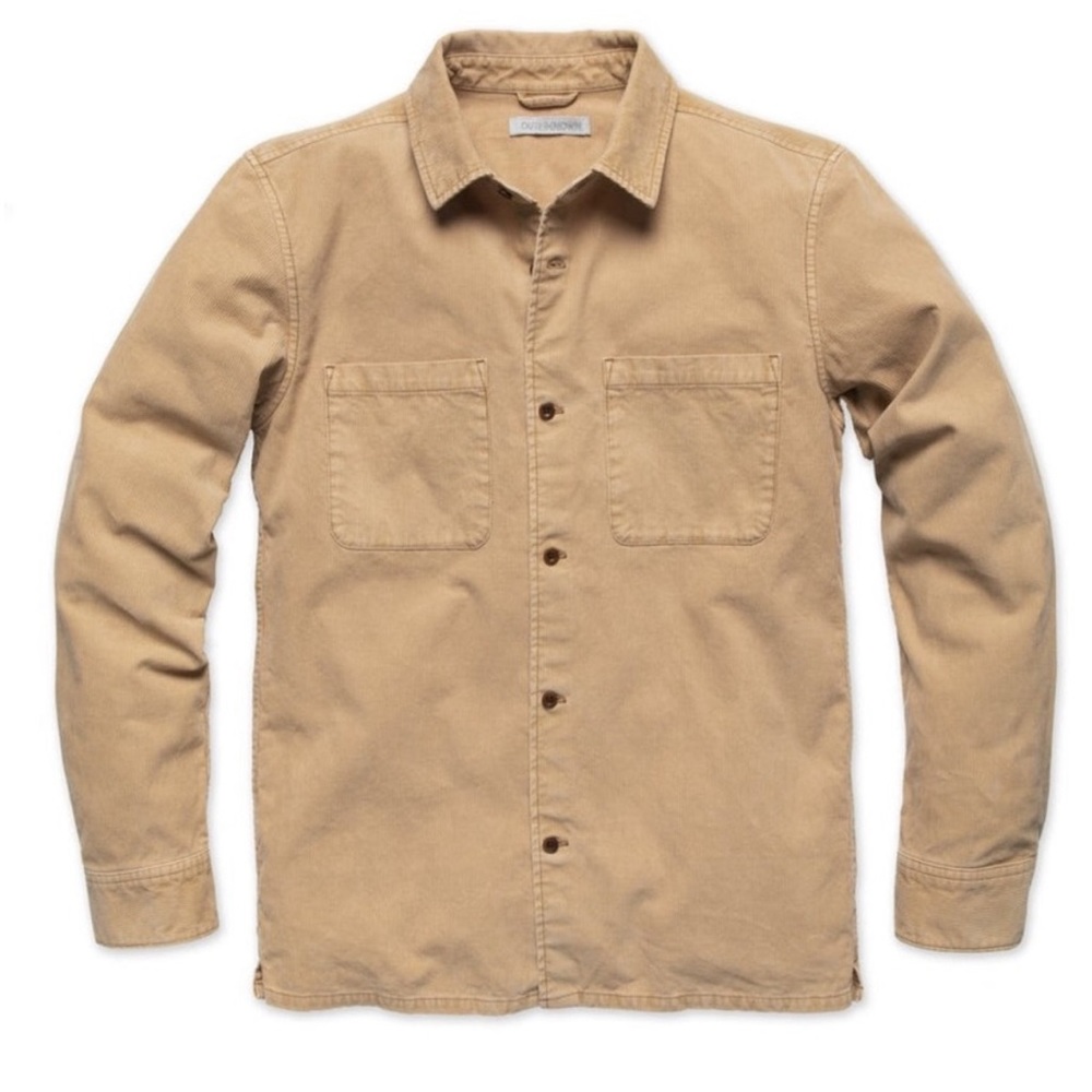 Outerknown sand colored shirt/jacket